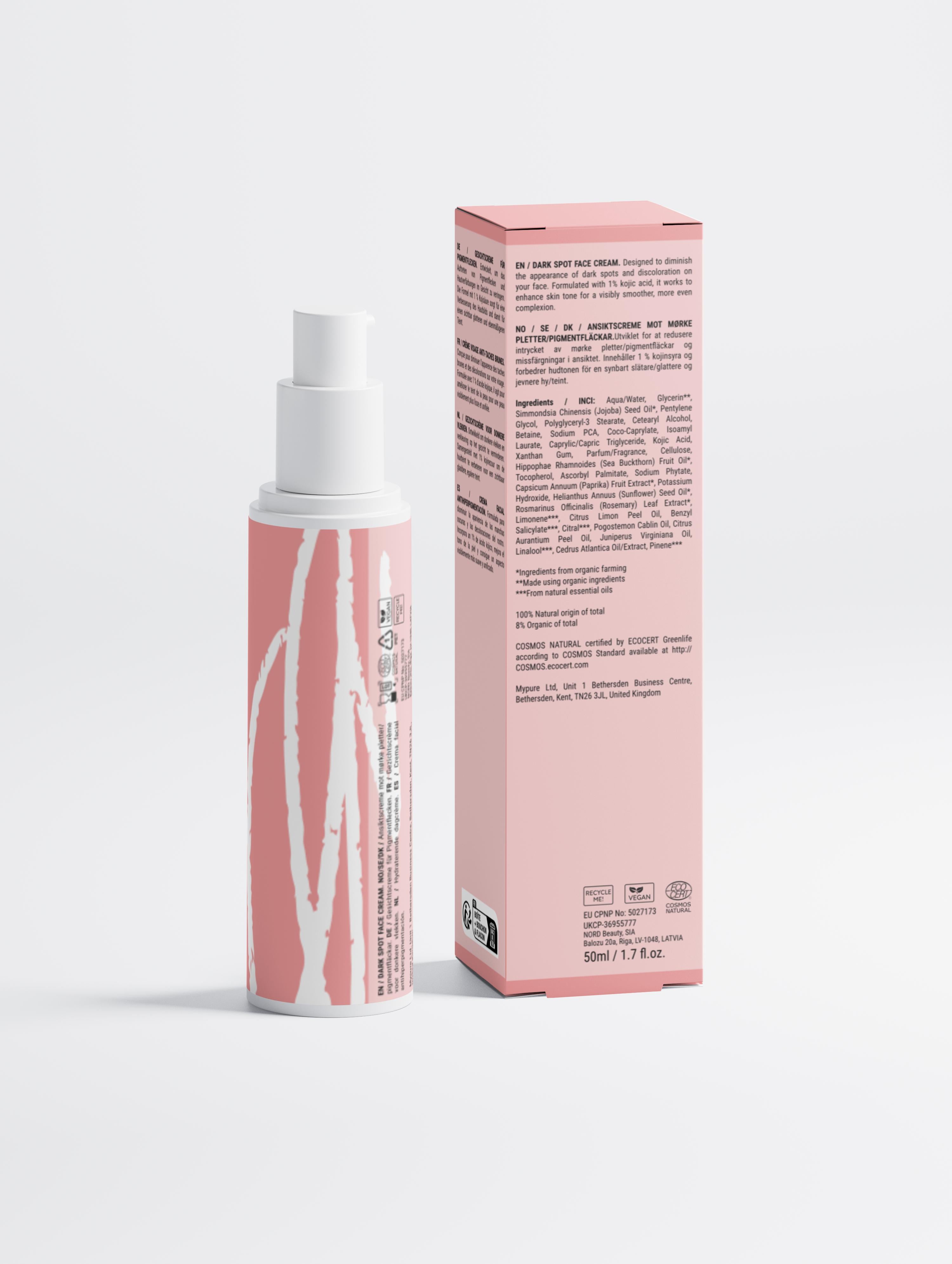 Dark Spot Face Cream with Kojic Acid